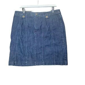 Anthropologie Pilcro and the Letterpress Denim Skirt